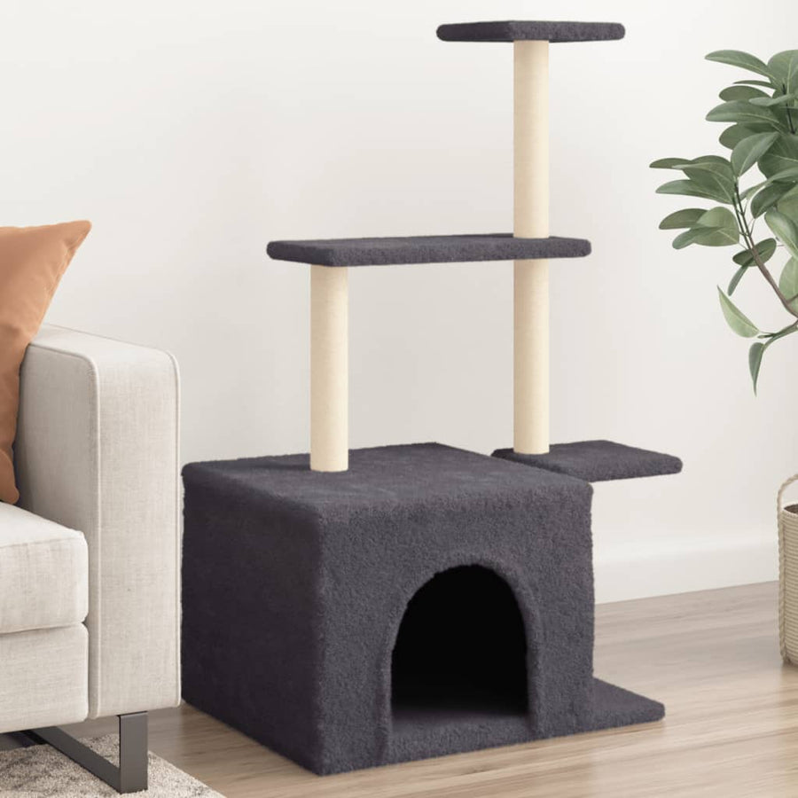 Cat Tree With Sisal Scratching Posts 110 Cm