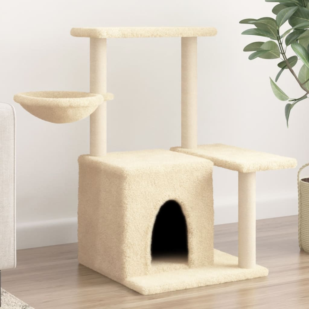 Cat Tree With Sisal Scratching Posts 83 Cm