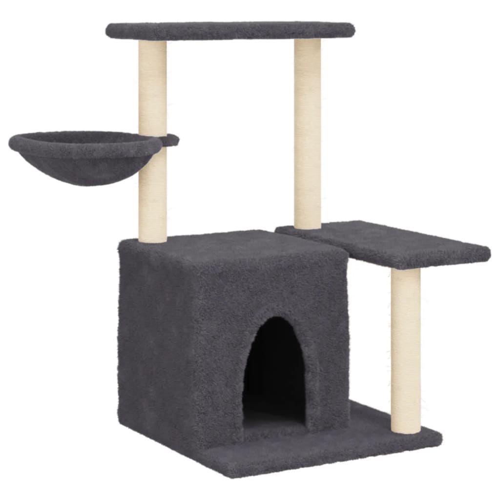 Cat Tree With Sisal Scratching Posts 83 Cm