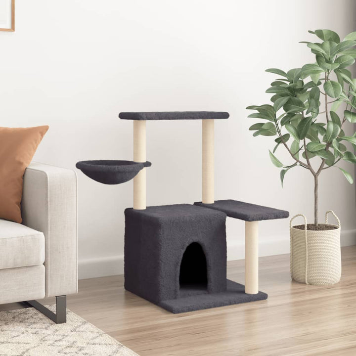 Cat Tree With Sisal Scratching Posts 83 Cm