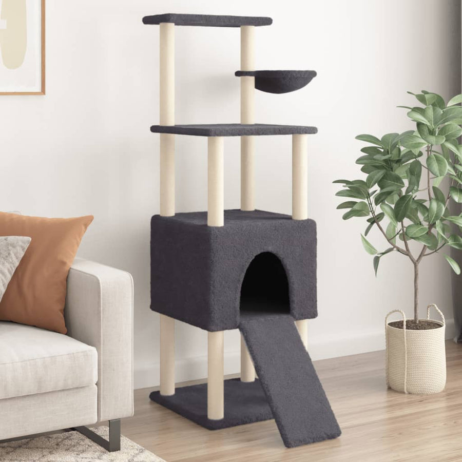 Cat Tree With Sisal Scratching Posts 153 Cm