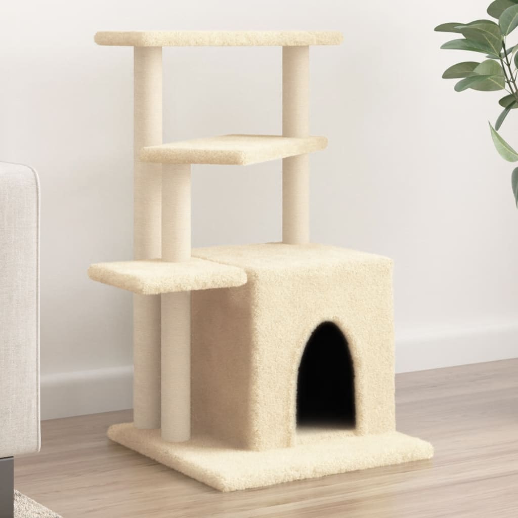 Cat Tree With Sisal Scratching Posts 83.5 Cm