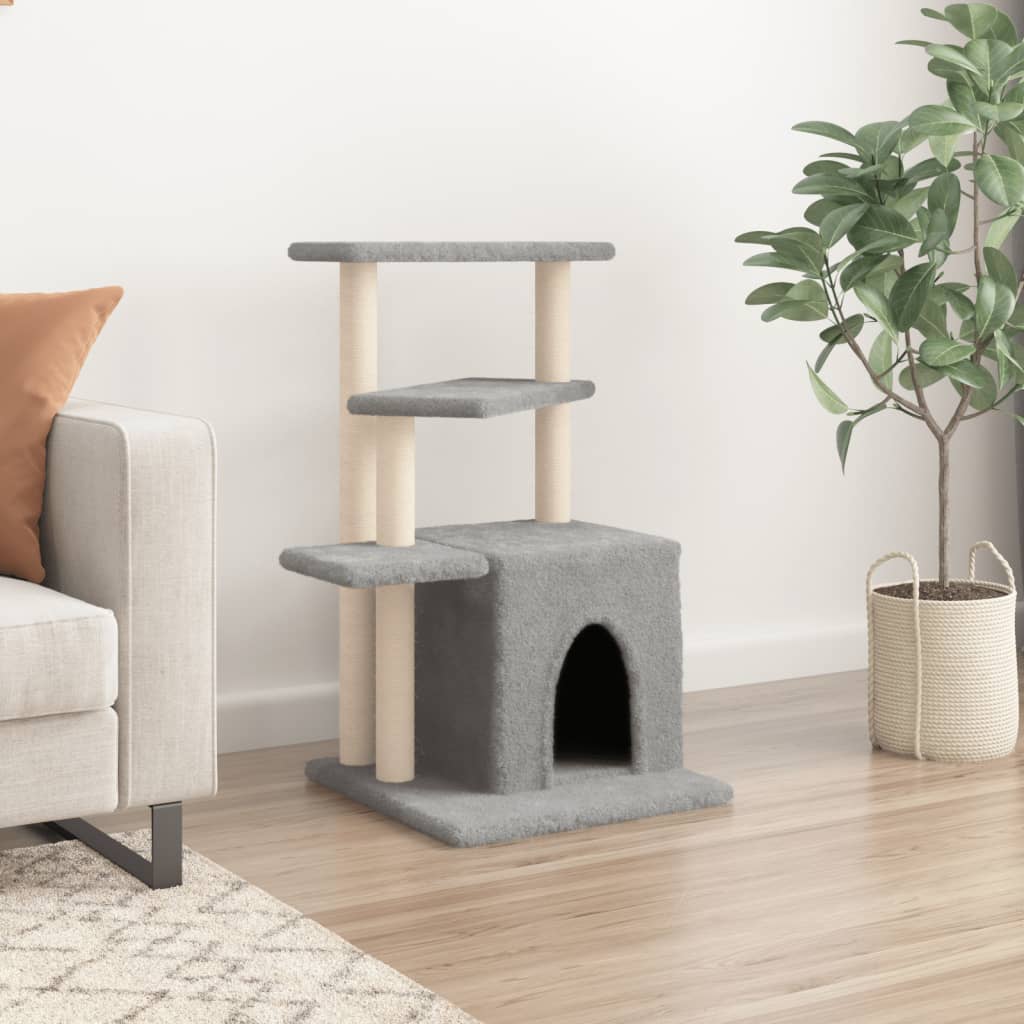 Cat Tree With Sisal Scratching Posts 83.5 Cm