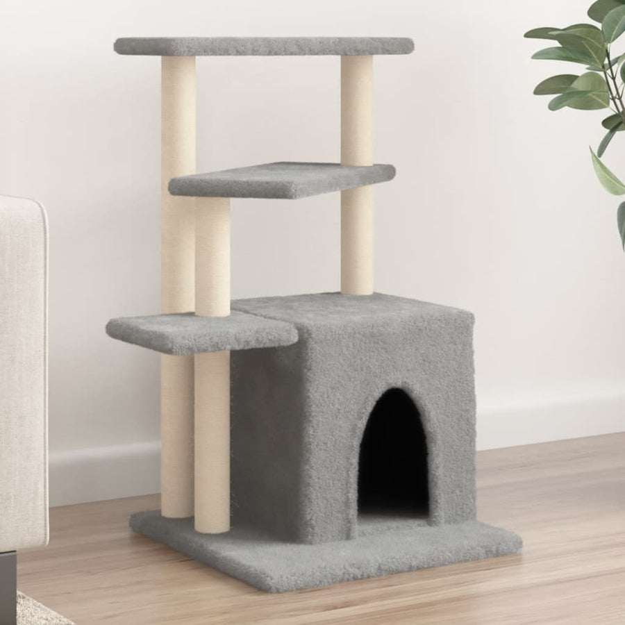 Cat Tree With Sisal Scratching Posts 83.5 Cm