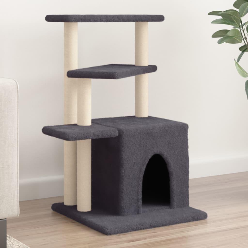 Cat Tree With Sisal Scratching Posts 83.5 Cm