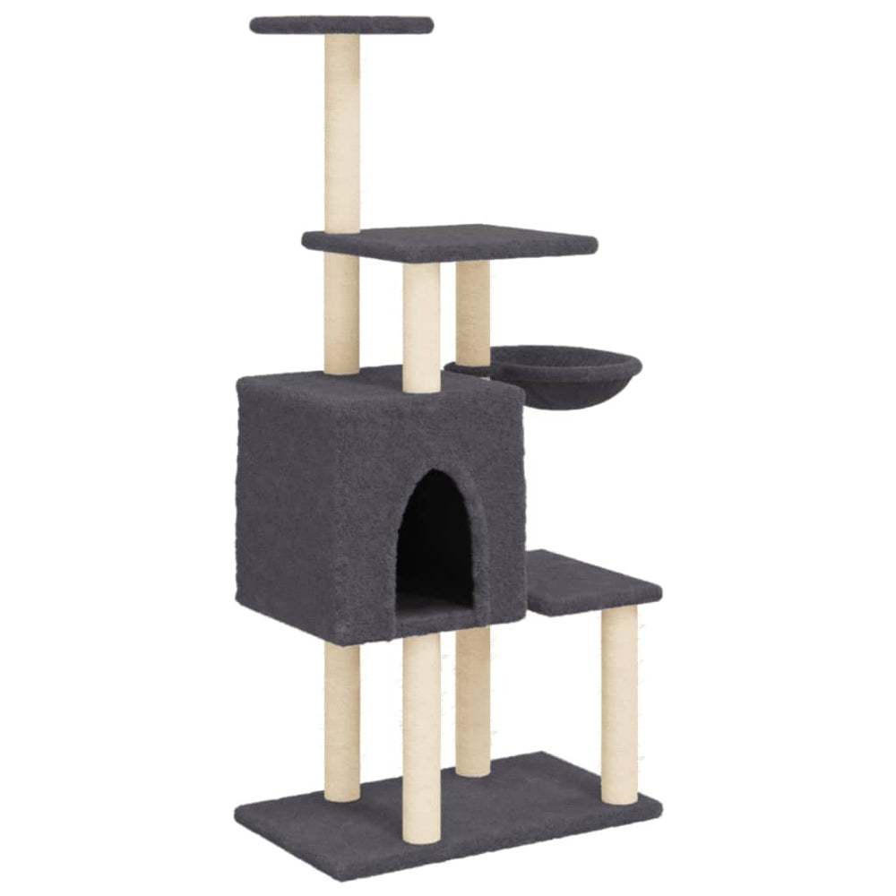 Cat Tree With Sisal Scratching Posts 131 Cm