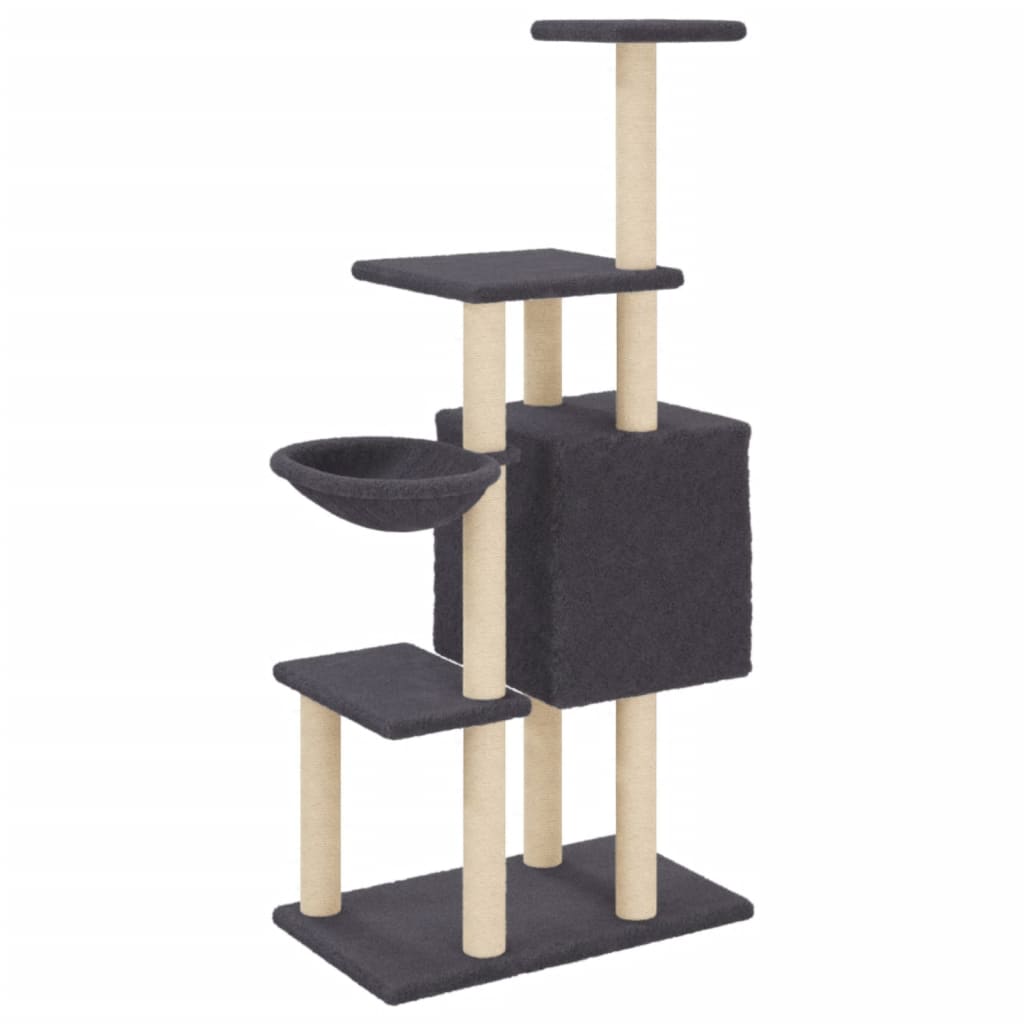 Cat Tree With Sisal Scratching Posts 131 Cm