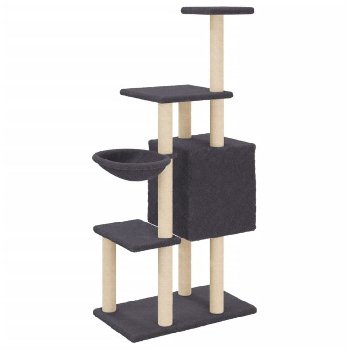 Cat Tree With Sisal Scratching Posts 131 Cm