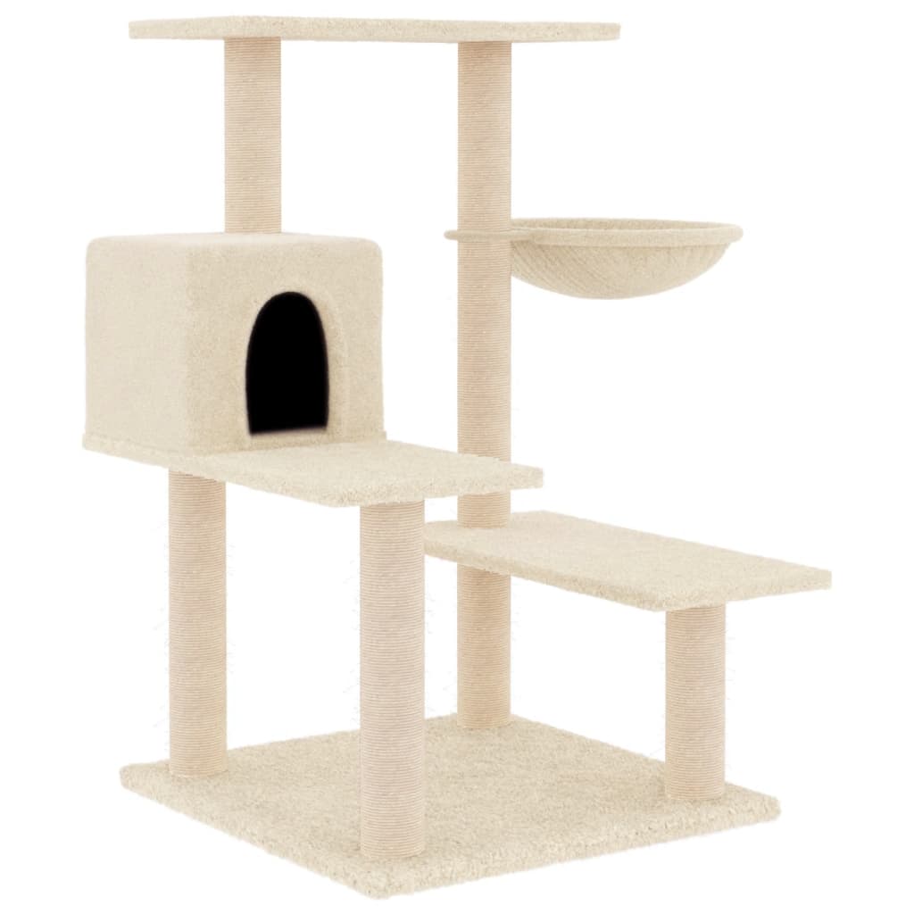 Cat Tree With Sisal Scratching Posts 82.5 Cm