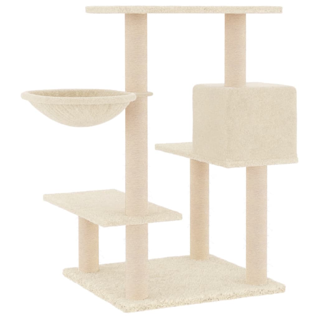 Cat Tree With Sisal Scratching Posts 82.5 Cm
