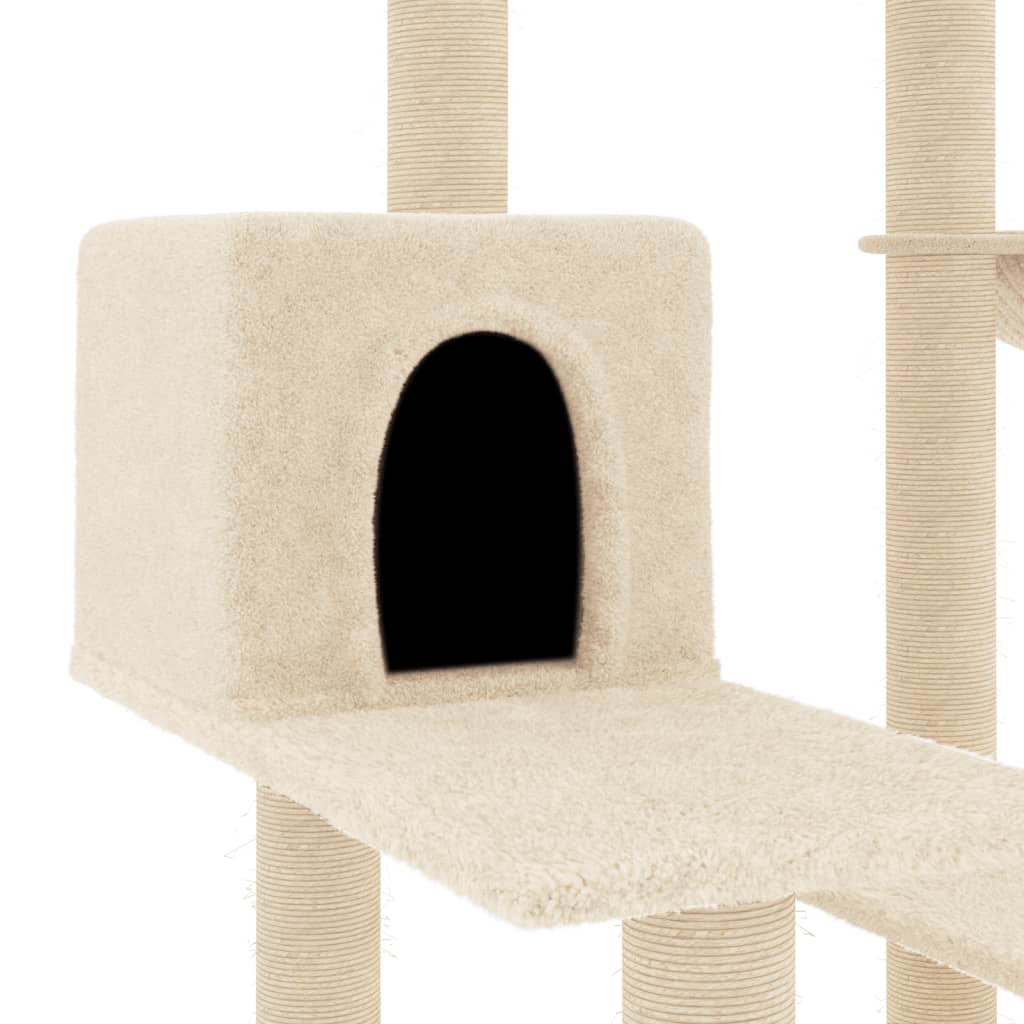 Cat Tree With Sisal Scratching Posts 82.5 Cm