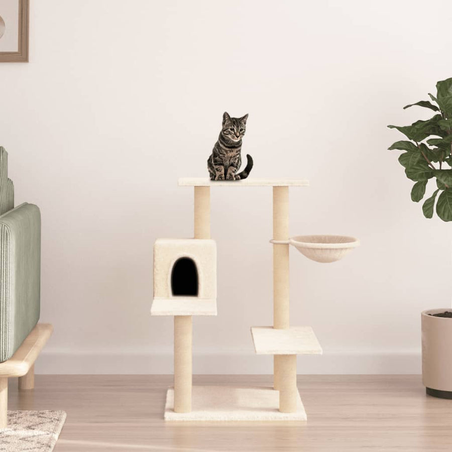 Cat Tree With Sisal Scratching Posts 82.5 Cm