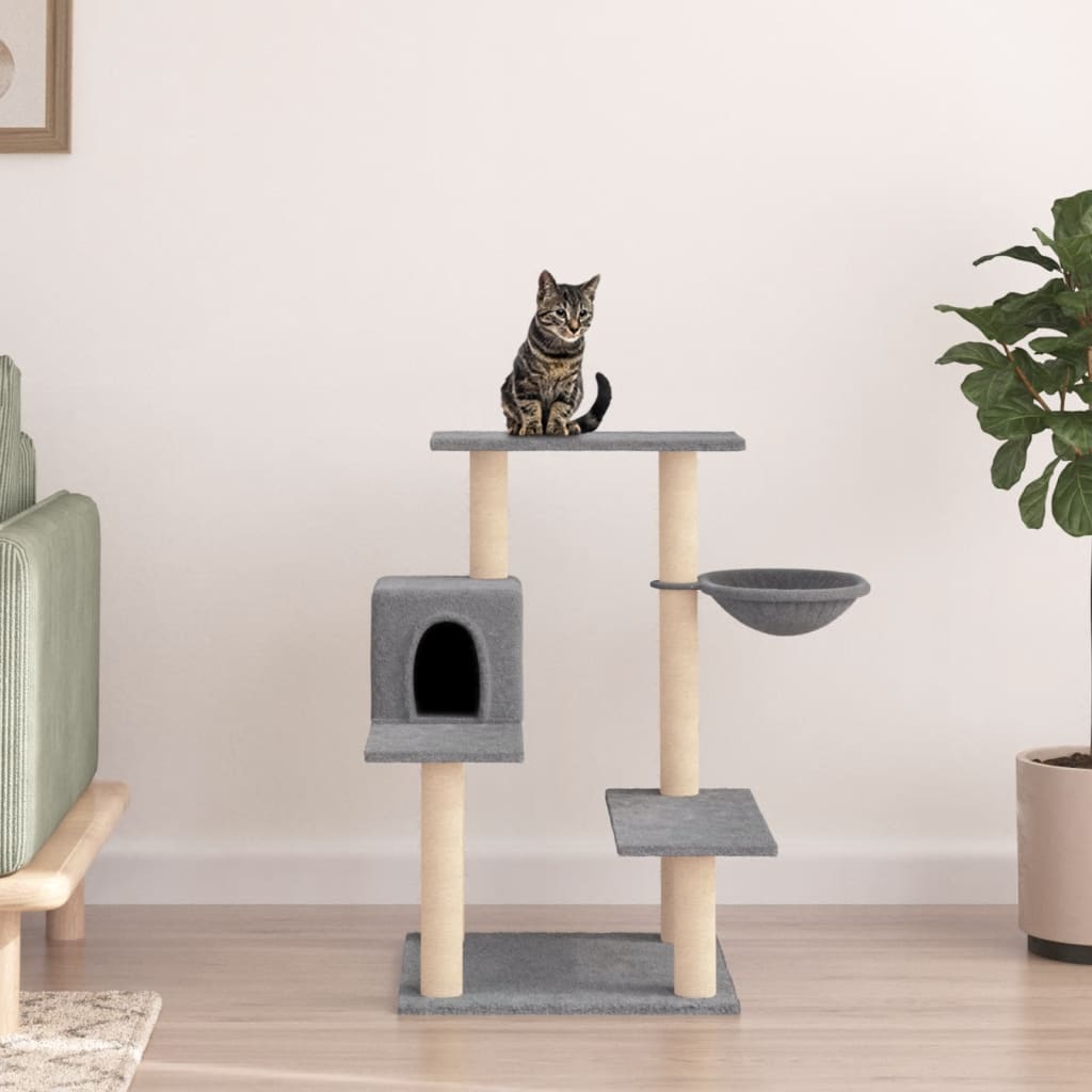 Cat Tree With Sisal Scratching Posts 82.5 Cm