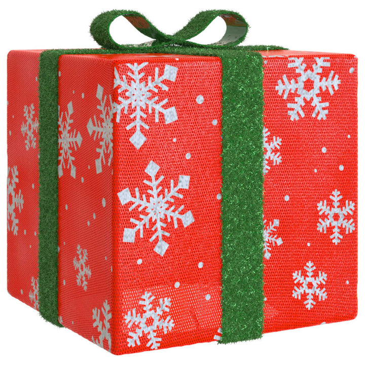 Lighted Christmas Boxes 3 Pcs 64 Leds Warm White