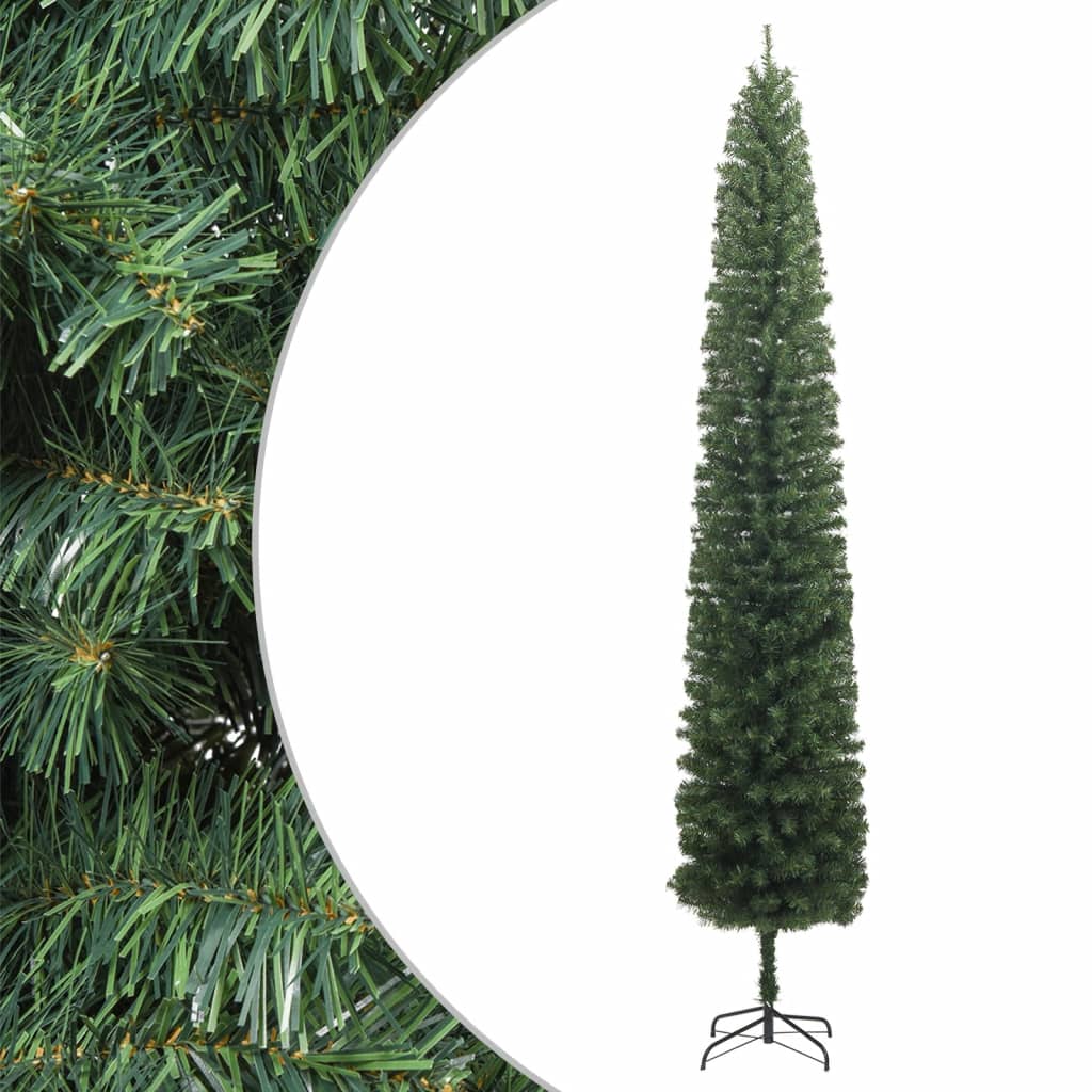 Slim Artificial Christmas Tree With Stand Pvc