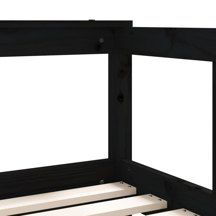 Kids Solid Wood Pine Bed Frame with Drawers