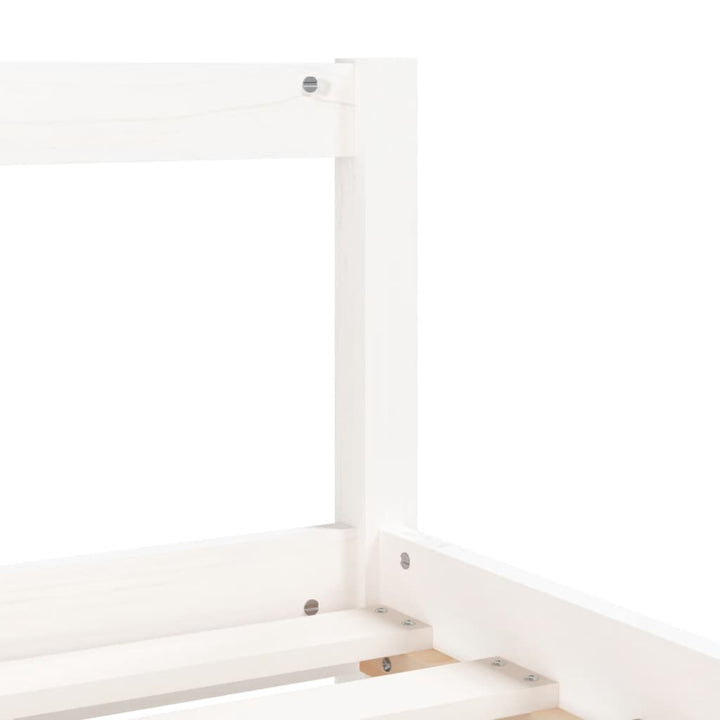 Kids Solid Wood Pine Bed Frame with Drawers