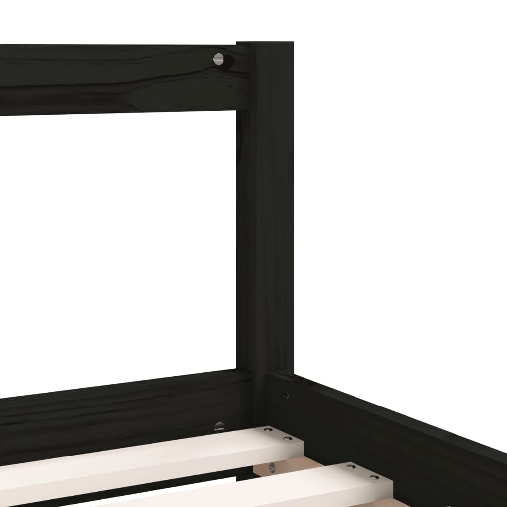 Kids Solid Wood Pine Bed Frame with Drawers