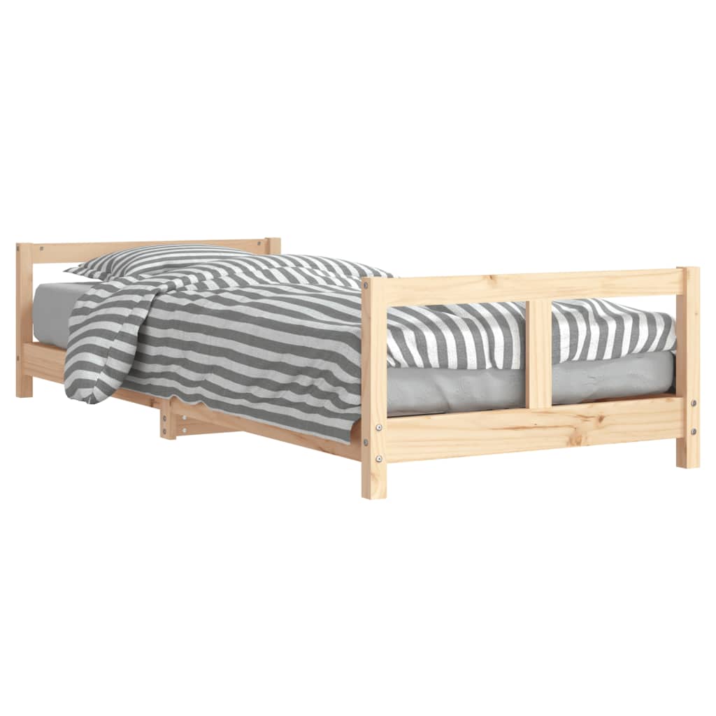 Kids Solid Wood Pine Bed Frame