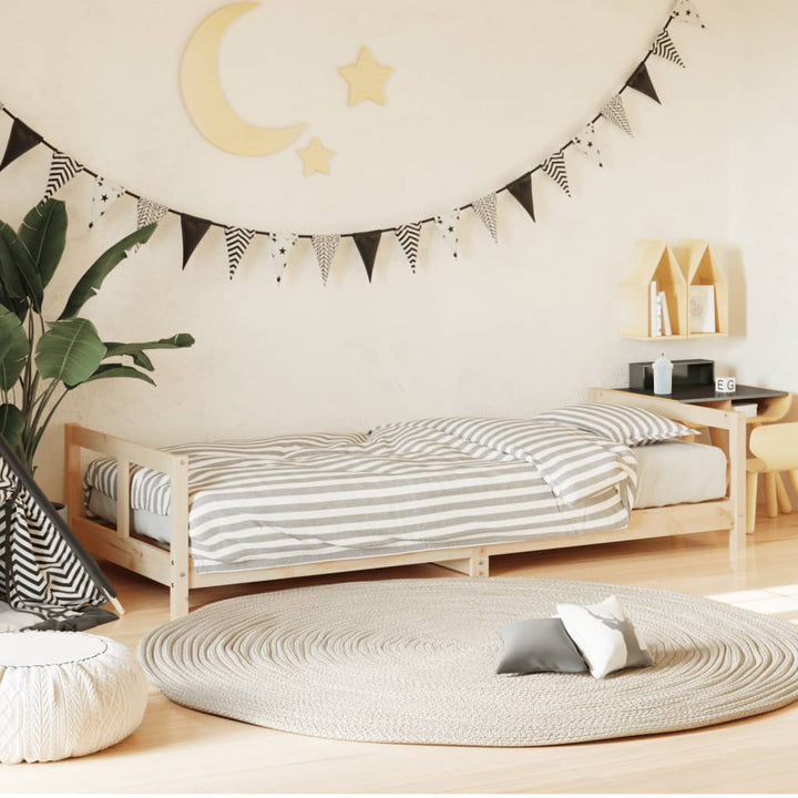 Kids Solid Wood Pine Bed Frame
