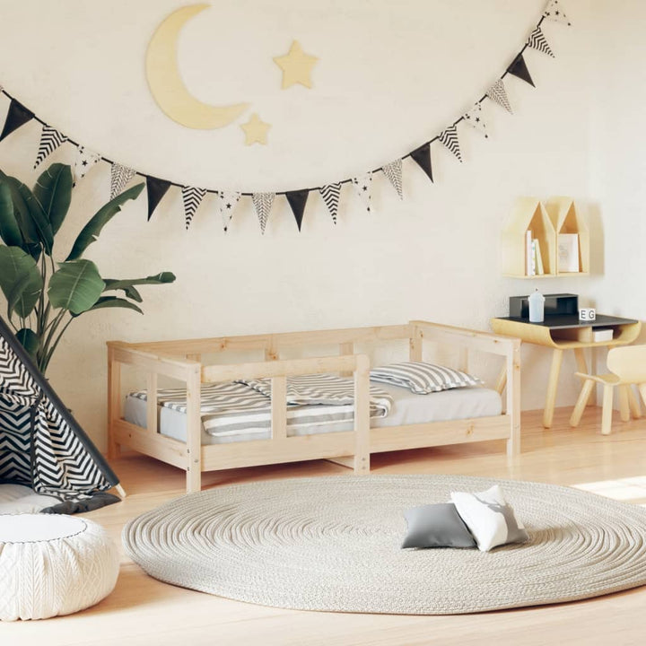 Kids Solid Wood Pine Bed Frame