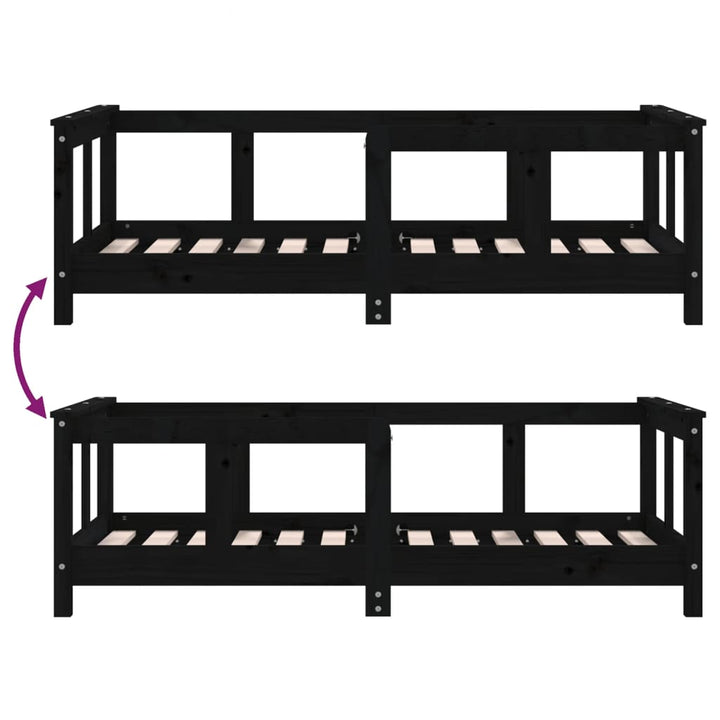 Kids Solid Wood Pine Bed Frame