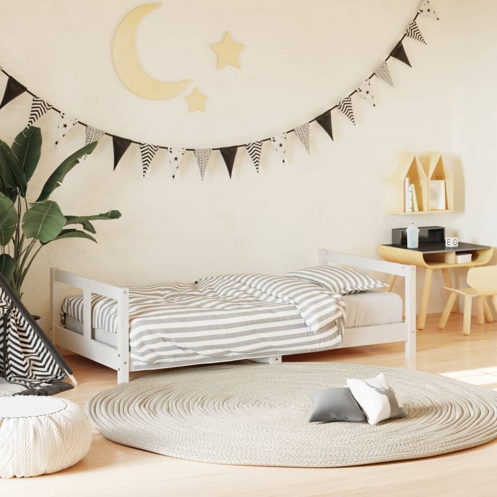 Kids Solid Wood Pine Bed Frame