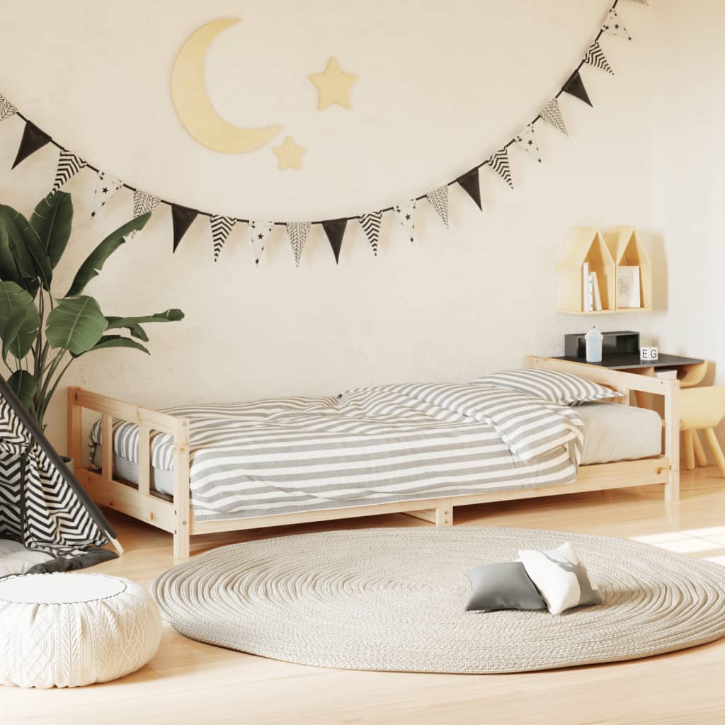 Kids Solid Wood Pine Bed Frame