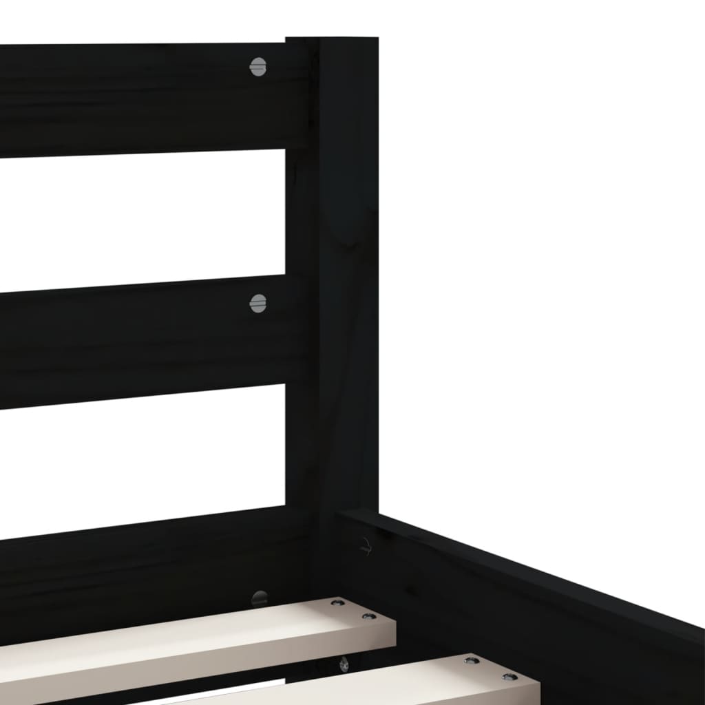 Kids Solid Wood Pine Bed Frame with Drawers