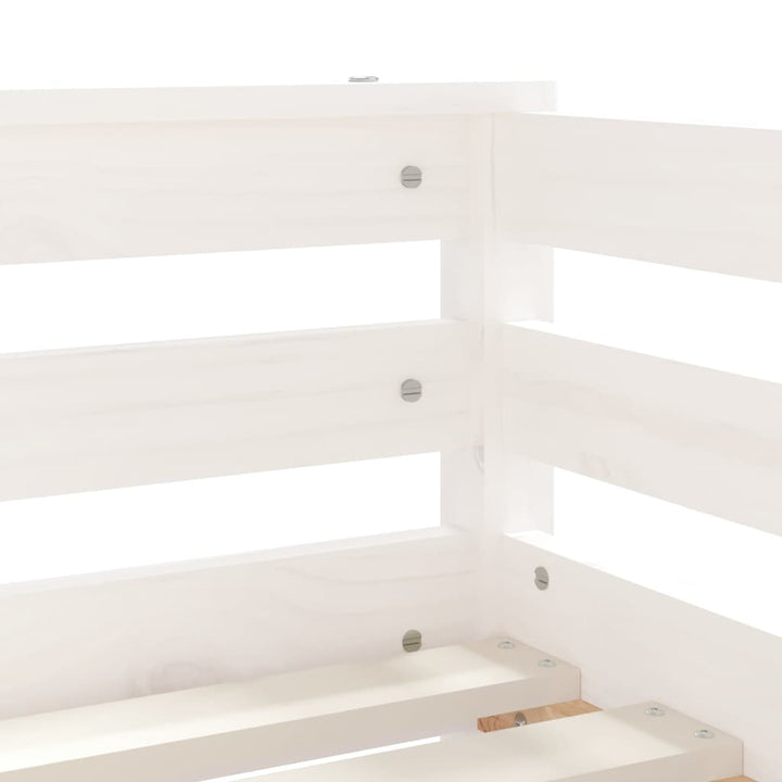 Kids Solid Wood Pine Bed Frame with Drawers