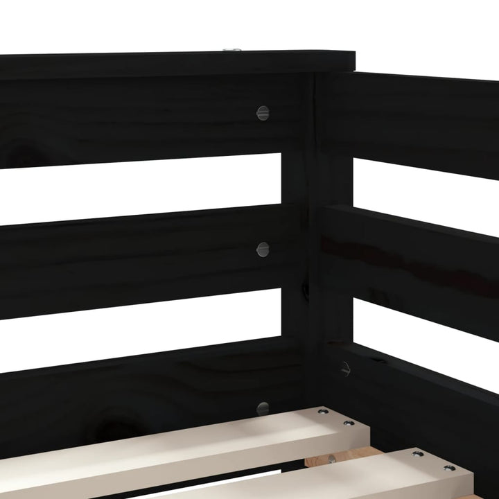 Kids Solid Wood Pine Bed Frame with Drawers