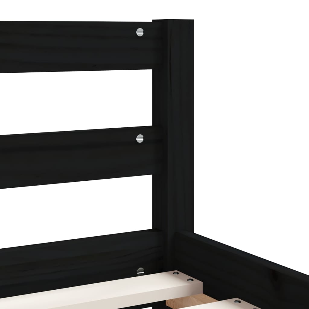 Kids Solid Wood Pine Bed Frame with Drawers