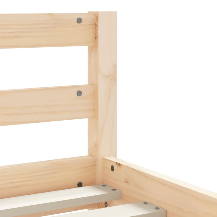 Kids Solid Wood Pine Bed Frame with Drawers