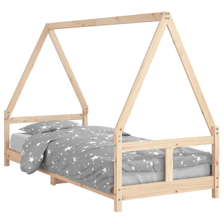 Kids Solid Wood Pine Bed Frame