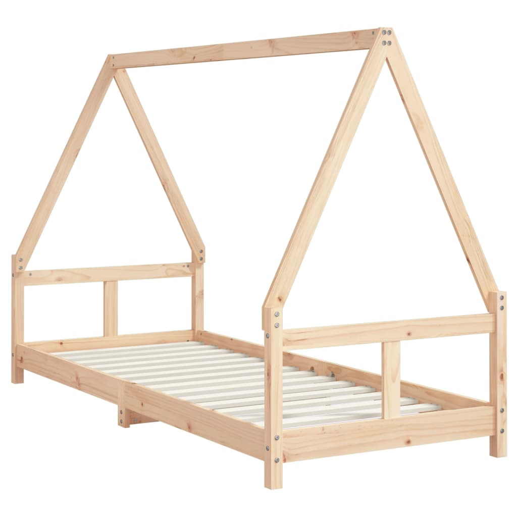 Kids Solid Wood Pine Bed Frame
