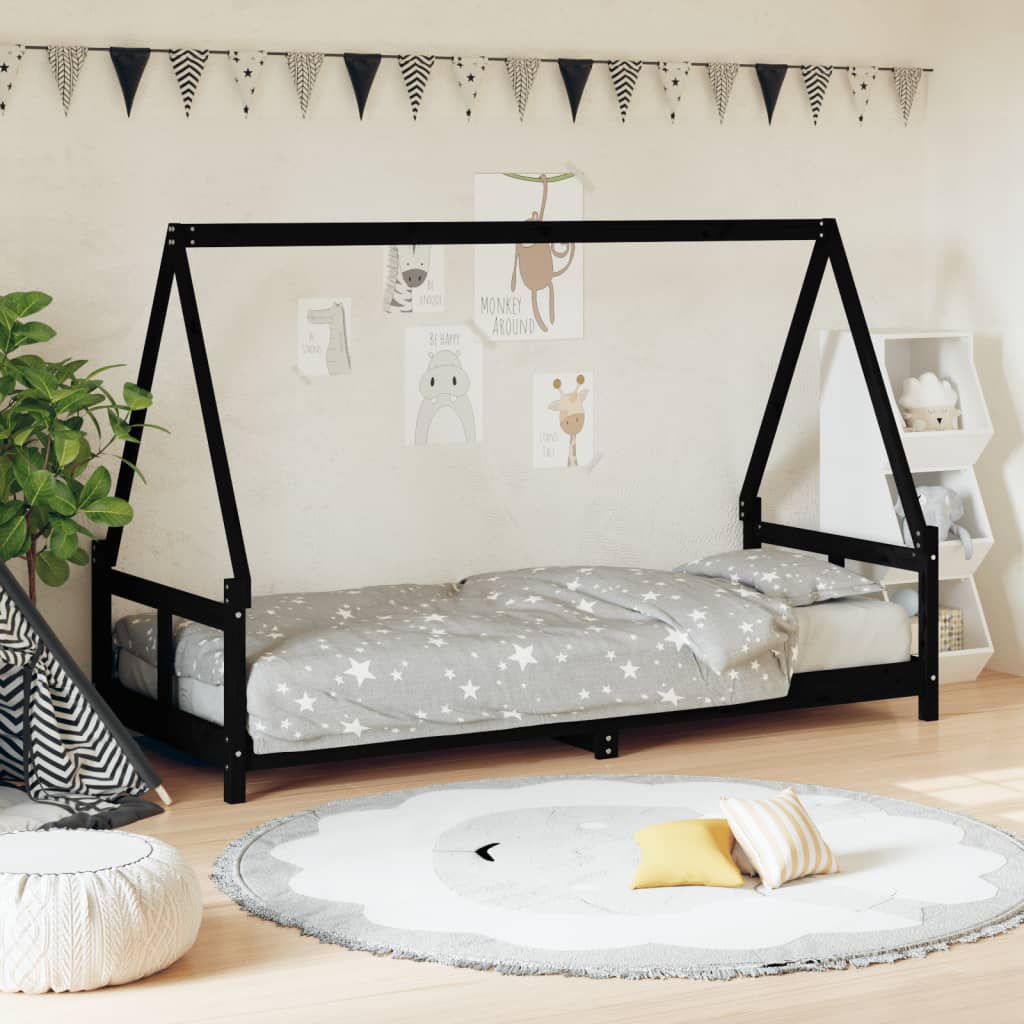 Kids Solid Wood Pine Bed Frame