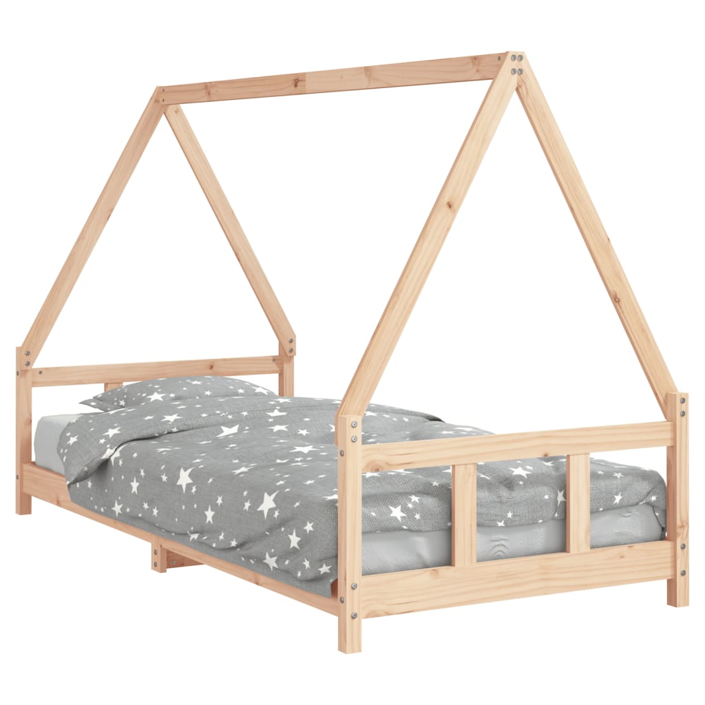 Kids Solid Wood Pine Bed Frame