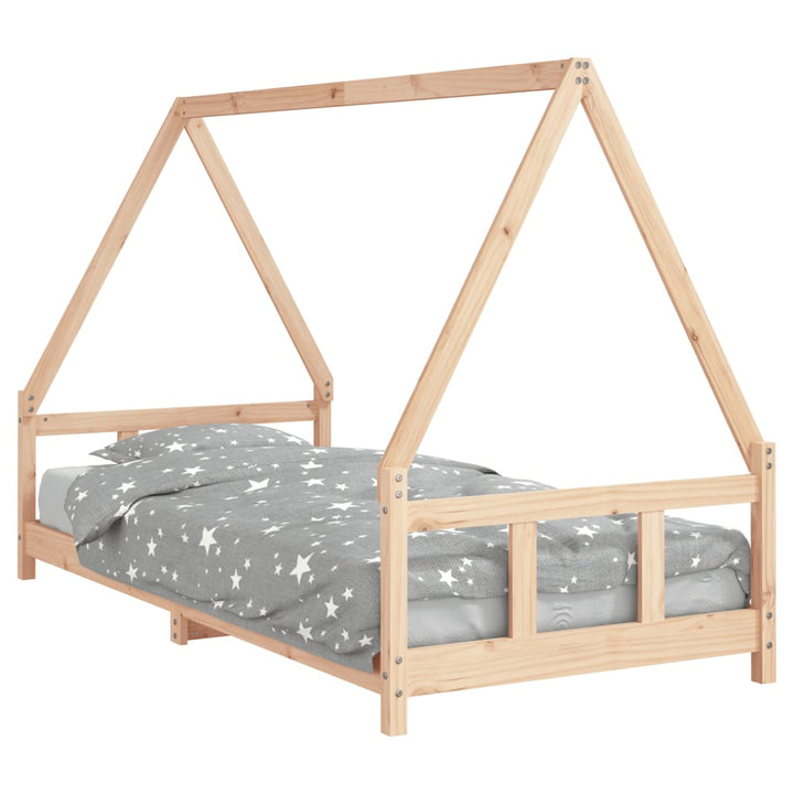 Kids Solid Wood Pine Bed Frame