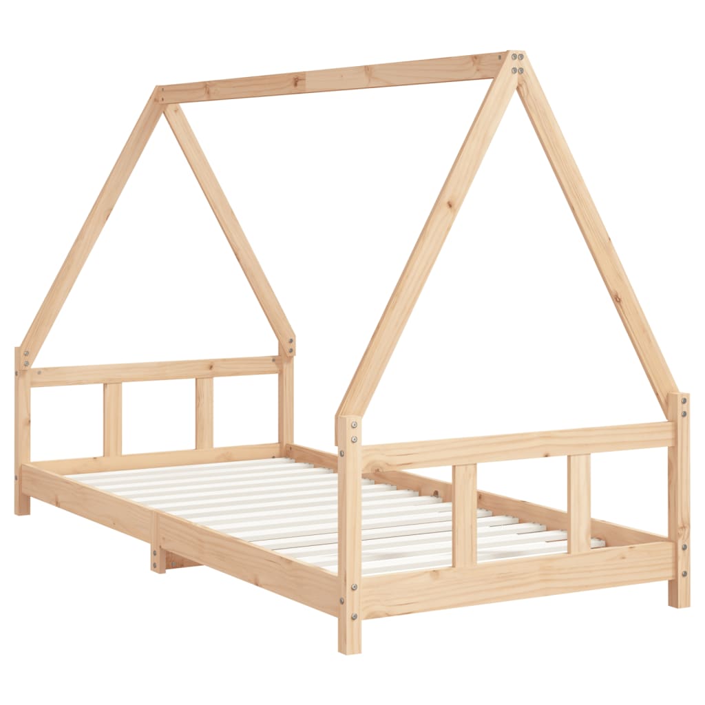 Kids Solid Wood Pine Bed Frame