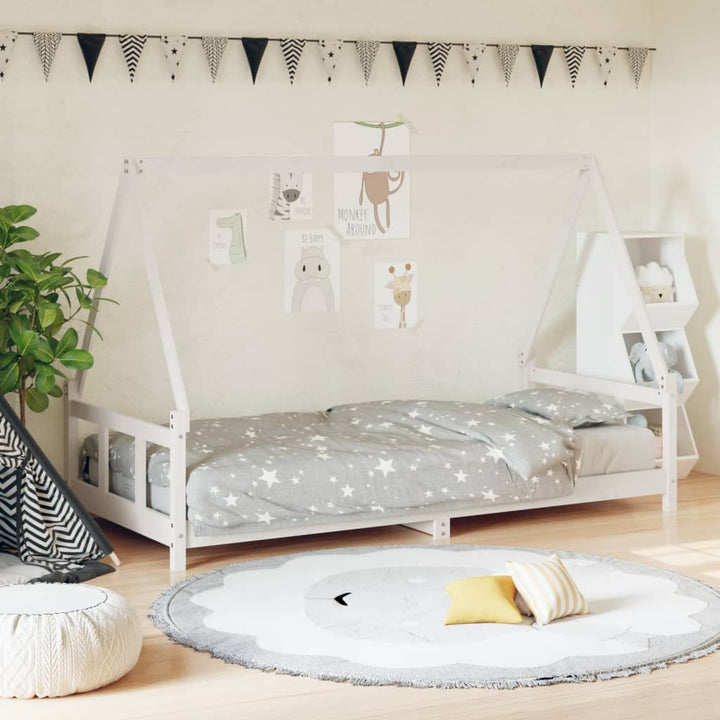 Kids Solid Wood Pine Bed Frame