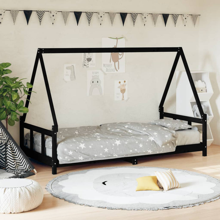Kids Solid Wood Pine Bed Frame