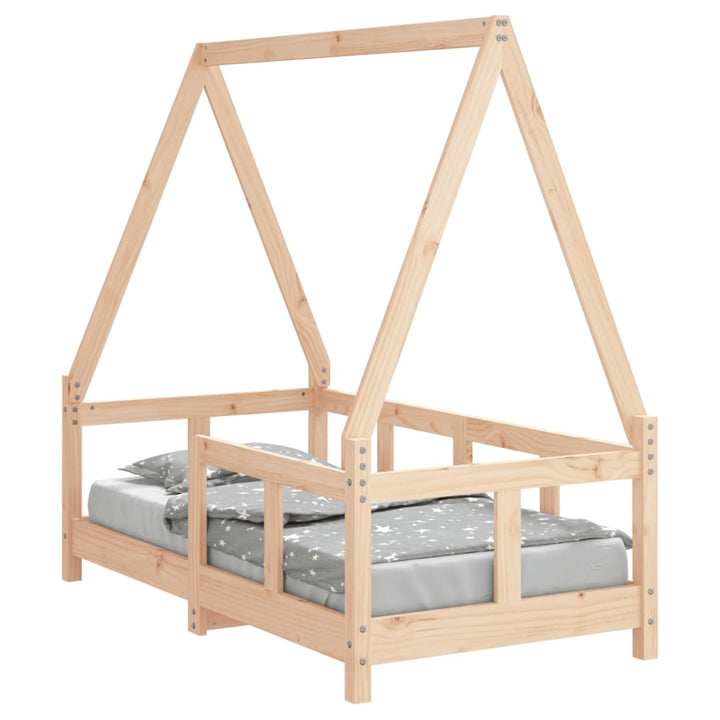Kids Solid Wood Pine Bed Frame