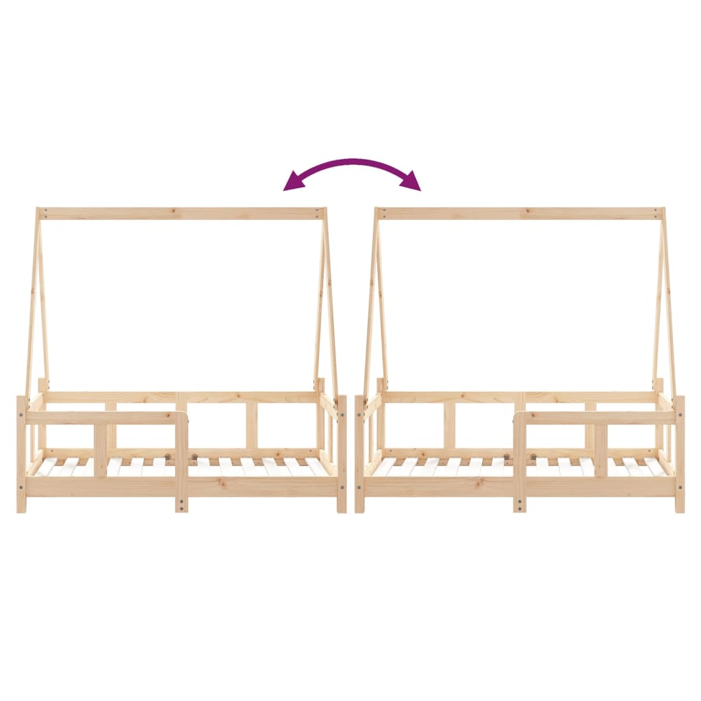 Kids Solid Wood Pine Bed Frame