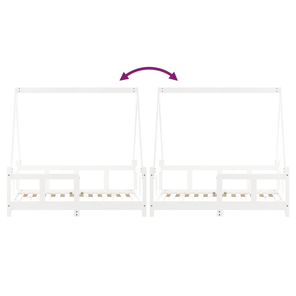 Kids Solid Wood Pine Bed Frame