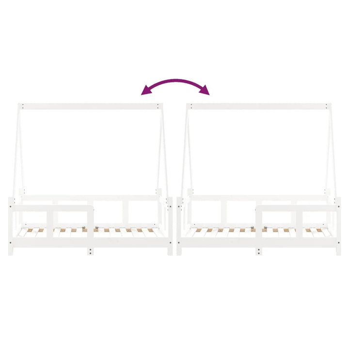 Kids Solid Wood Pine Bed Frame