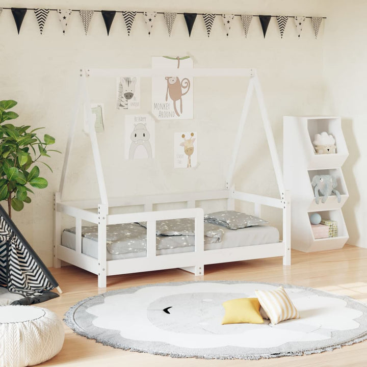 Kids Solid Wood Pine Bed Frame
