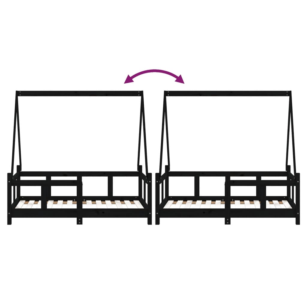 Kids Solid Wood Pine Bed Frame