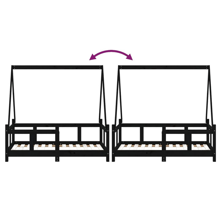 Kids Solid Wood Pine Bed Frame