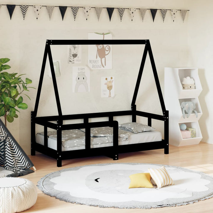 Kids Solid Wood Pine Bed Frame