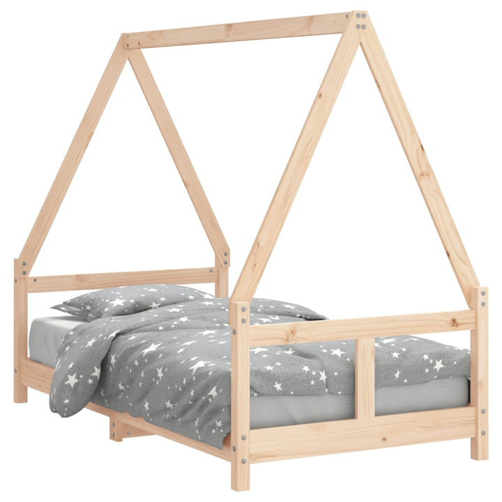 Kids Solid Wood Pine Bed Frame